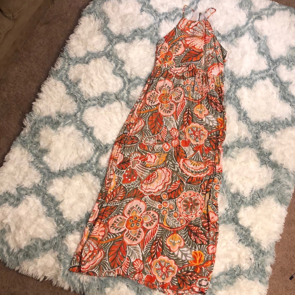 LOFT printed maxi dress